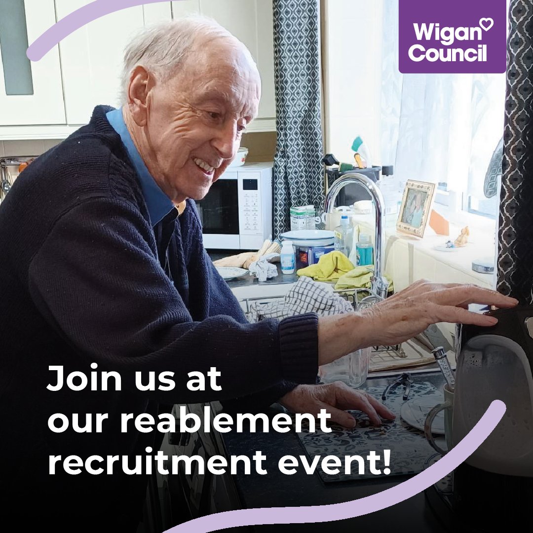 Our final reablement recruitment event is on Thursday! If you’re looking for a role in adult social care come along to: ✔️ Meet our team ✔️ Find out about our staff benefits and career development ✔️ Have a relaxed interview 👉 bit.ly/RR-OpenDay #CareToJoinUs