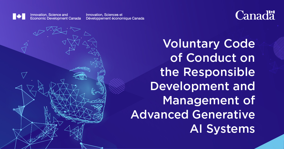 Eight more organizations have signed Canada’s voluntary #AI code of conduct! With daily advancements in AI technologies, the #GC is working to ensure their safe development. Learn more: canada.ca/en/innovation-…