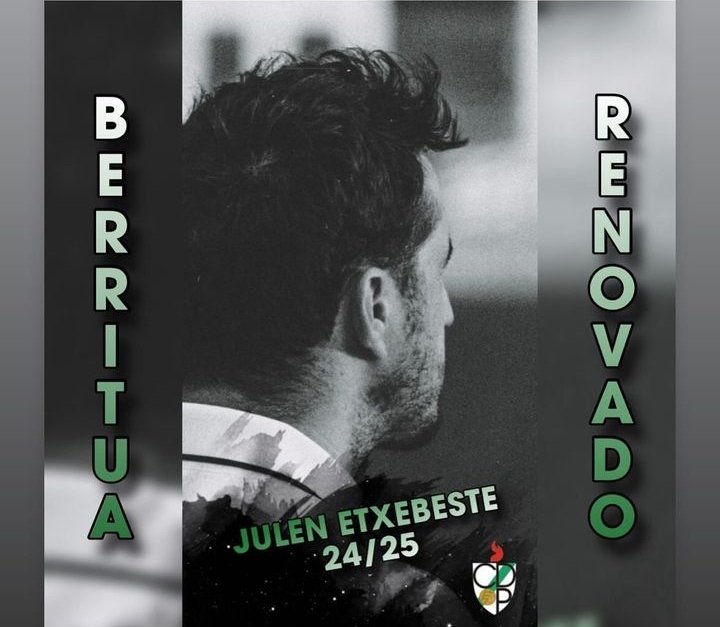 Astea hasteko modurik politena <a href="/julenetxebeste2/">julenetxebeste</a> -k gurekin jarraituko du beste denboraldi batez, zorionak eta eskerrik asko mister! Goazen! 🤍💚