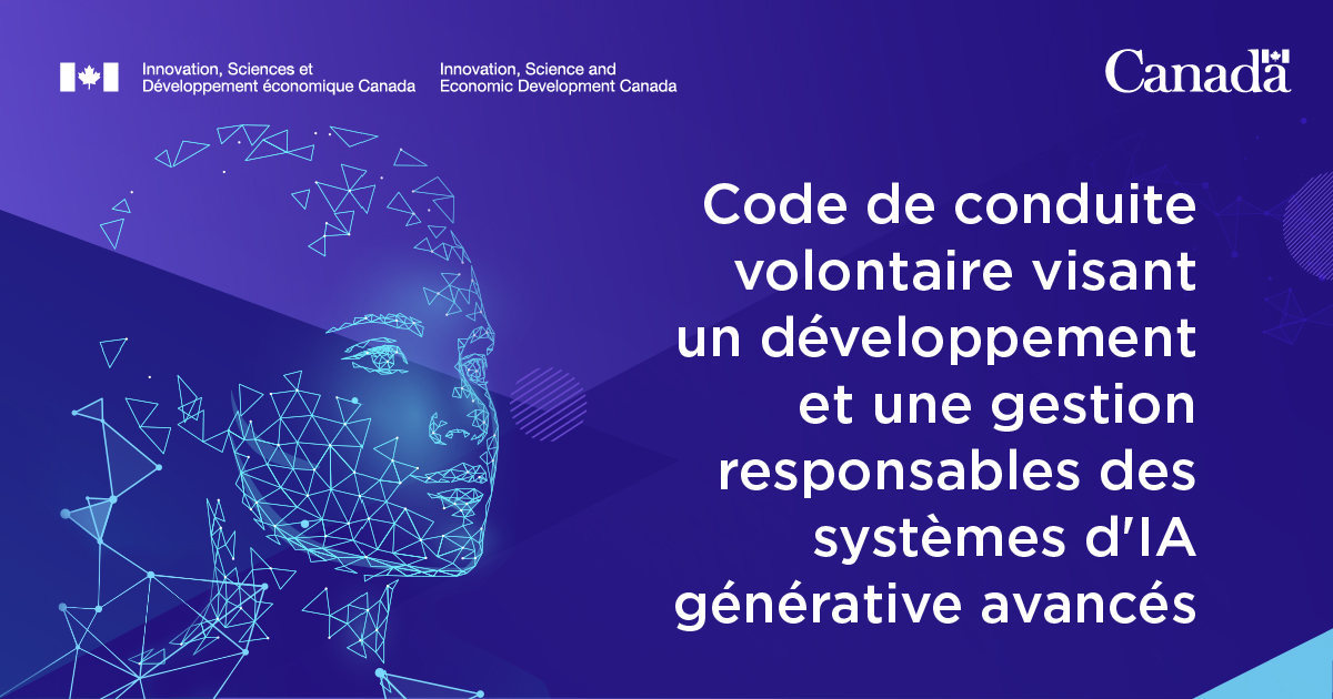 Huit organisations de plus ont signé le code de conduite volontaire sur l’#IA! Étant donné l’évolution fulgurante de ces technologies, le #GC veille à leur développement responsable. Détails: canada.ca/en/innovation-…