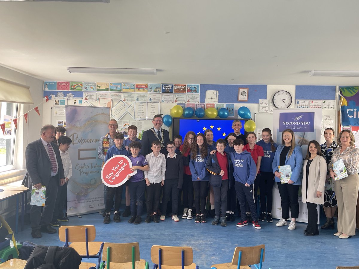 What a wonderful project undertaken by @CurraghboyNS in line with the Communicating Europe Initiative 2024. Delighted to be there to support and looking forward to reading more about the role the EU plays in our lives. #CommunicatingEurope