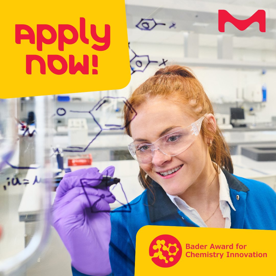 Apply for the 2024 Bader Award for Chemistry Innovation. Open to 3rd year chemistry graduate students. Three students will be awared $5,000 each. More info here: ms.spr.ly/6015YZdxb