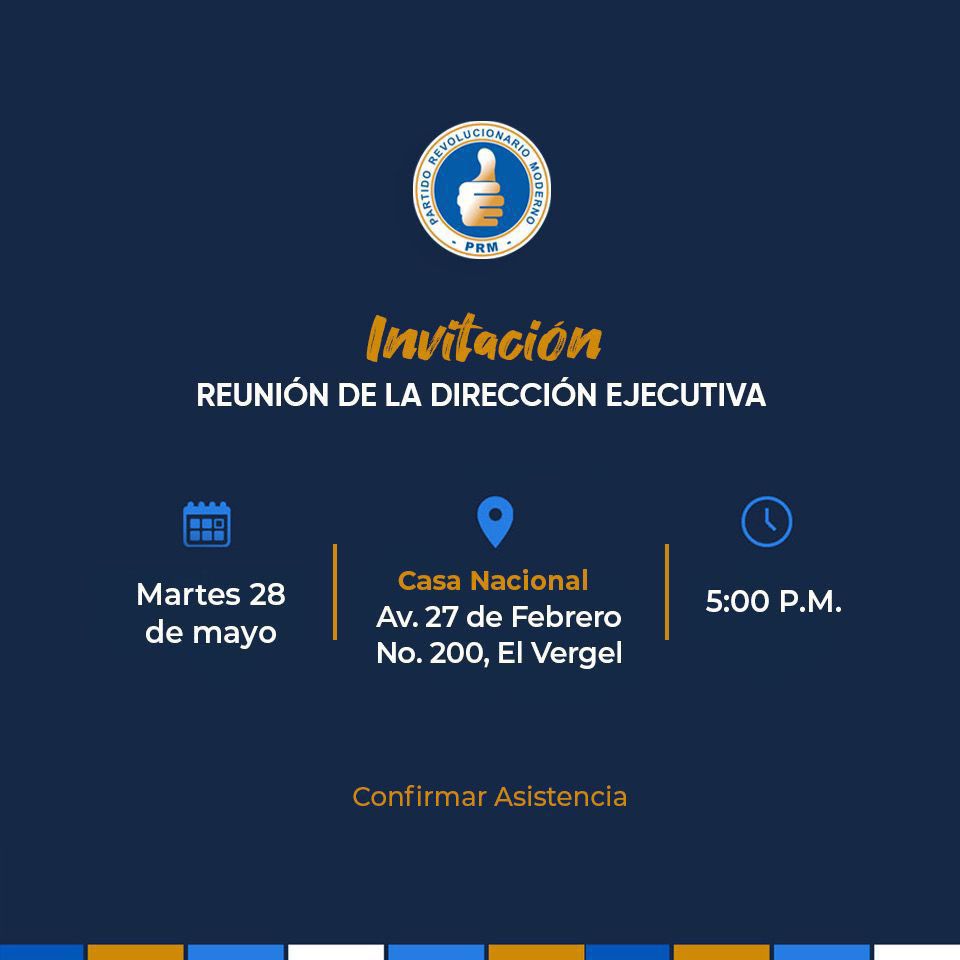 ¡Ahi, en esta reunión de la Dirección Ejecutiva, deben tratarse temas relevantes! El PRM debe mirar hacia un proceso de renovación de cara al futuro, como mecanismo de retención del poder. Porque solo un partido renovado que se autorecicla y supera así mismo es capaz de