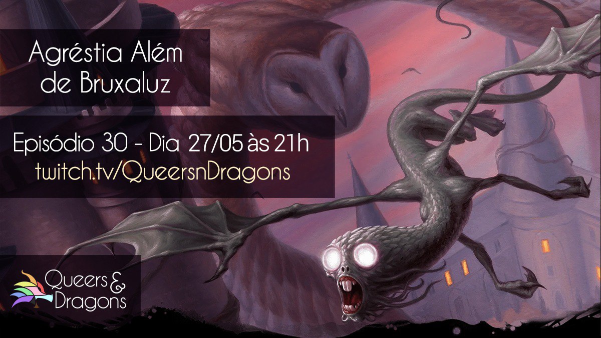 Antes do Doff vamos de provável TPK na estação Jabaquara, digo Jabberwock dentro do Castelo da Zybilna, o que será que pode dar errado pra essa trupe de fadas chamada As Shakiras?

Hoje 21h BRT  (link na bio)

/Alli