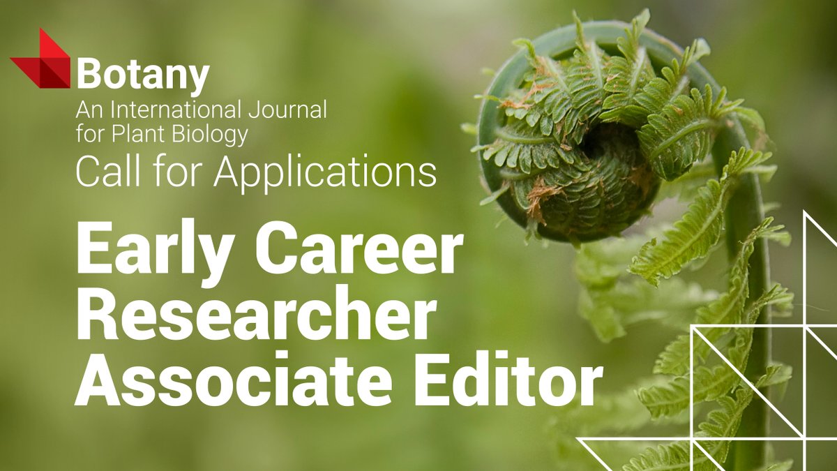 Are you an #EarlyCareerResearcher (ECR) working in plant sciences? Are you interested in gaining #PeerReview experience at scientific journals? 🌿Apply to be an ECR Editor with Botany!🌿 Learn more: ow.ly/5Aoc50RFNzL @CanBotanical @cspbscbv #CSEE2024 @CSEE_SCEEmtgs