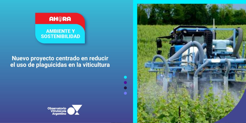 🔴 AHORA⎥ AMBIENTE Y SOSTENIBILIDAD
REDUCCIÓN DEL USO DE PLAGUICIDAS
observatoriova.com/ahora/disminuc…
Conocé todas nuestras alertas en 👉🏼 observatoriova.com/ahora/
#AhoraOVA #AmbienteySostenibilidad #Plaguicidas #Viticultura