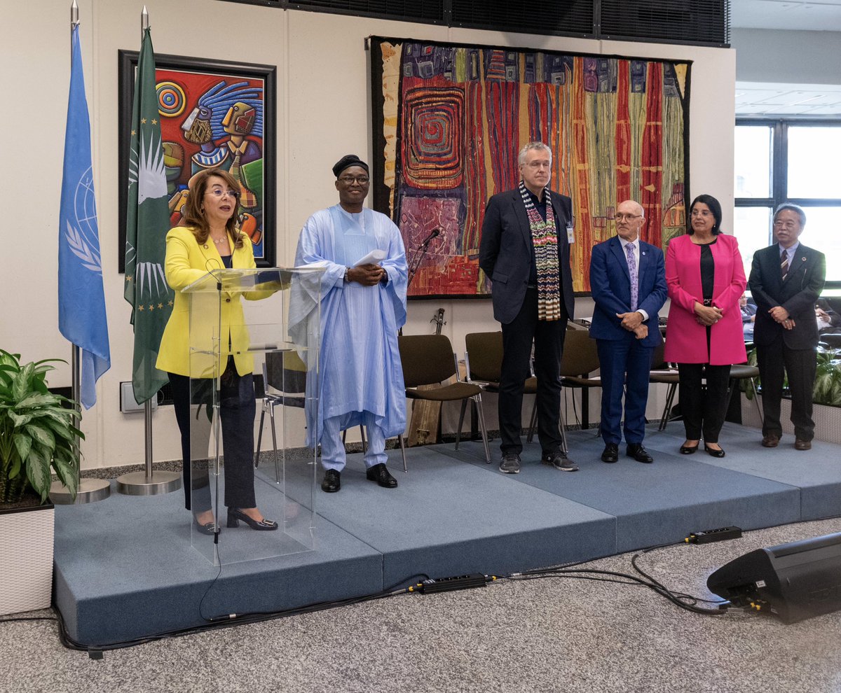 I was proud to celebrate #AfricaDay w/ Amb. Johnson of Ghana. As the first African to lead UNOV/@UNODC, I’m deeply committed to working with all African countries through our Strategic Vision for Africa & 540+ staff in 42 offices to help the continent reach its full potential.