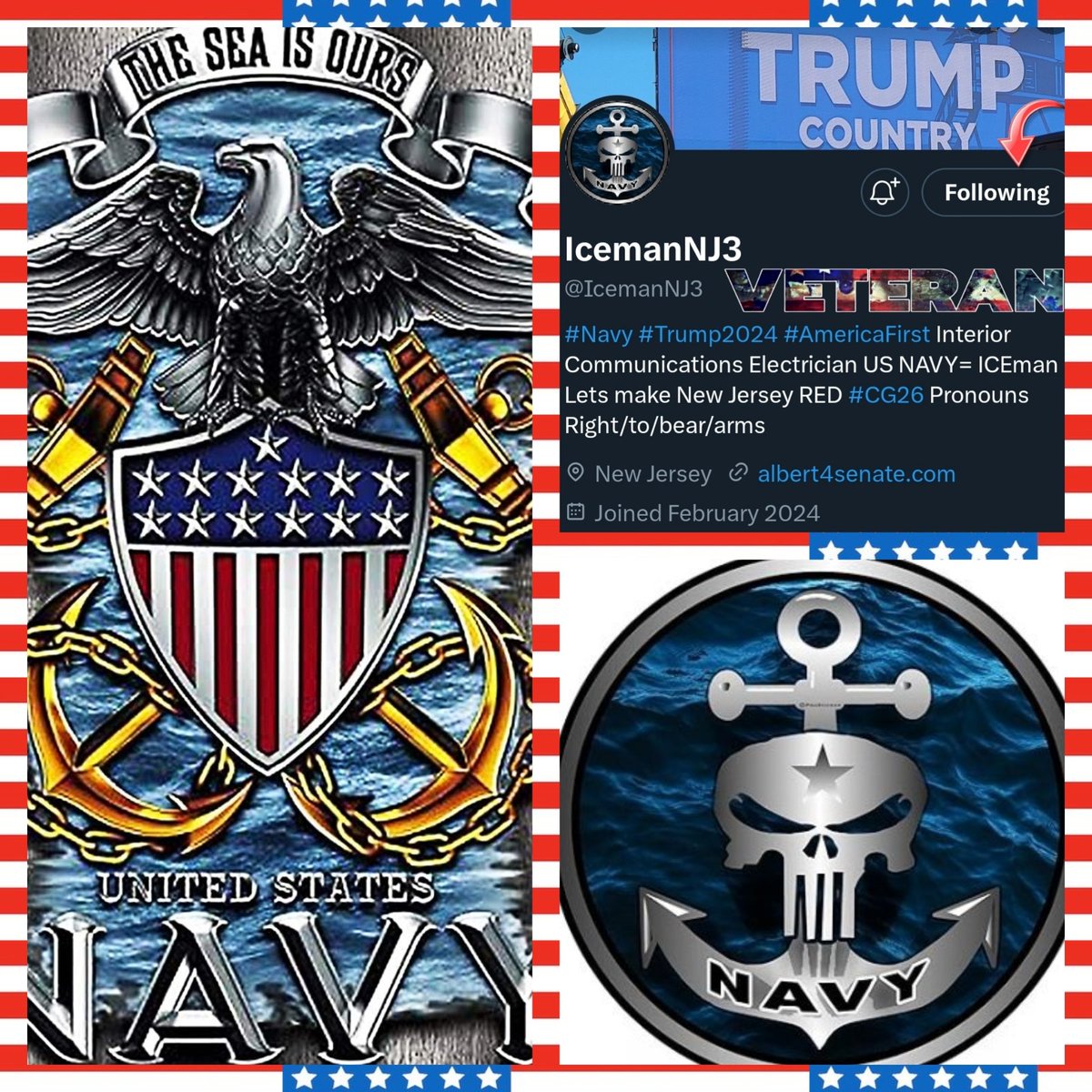 Happy Memorial Day Everyone 🤗 Please join me in following this Veteran/Patriot. He is rebuilding 🏗 Please help me get him reconnected with followers 🙏 🧊💥➡️@IcemanNJ3 ⬅️💥🧊