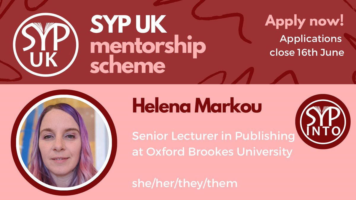 Society of Young Publishers (@syp_uk) on Twitter photo <a href="/_amywong/">Amy Wong 🌻</a> <a href="/HoZ_Books/">Head of Zeus</a> <a href="/CatMitchell17/">Cat Mitchell</a> <a href="/DerbyUni/">University of Derby</a> <a href="/CatwomanFran/">Fran Roberts</a> <a href="/reaktionbooks/">Reaktion Books</a> <a href="/cascettara/">Georgia Wall</a> <a href="/TheEmmaPress/">The Emma Press</a> <a href="/JamesClarkeLtd/">James Clarke & Co</a> <a href="/helena_markou/">Helena Markou 🇺🇦 aka @HelenaM@newsie.social</a>, senior lecturer in publishing at <a href="/oxford_brookes/">Oxford Brookes University</a>, is another of our Into mentors! <a href="/_amywong/">Amy Wong 🌻</a> <a href="/HoZ_Books/">Head of Zeus</a> <a href="/CatMitchell17/">Cat Mitchell</a> <a href="/DerbyUni/">University of Derby</a> <a href="/CatwomanFran/">Fran Roberts</a> <a href="/reaktionbooks/">Reaktion Books</a> <a href="/cascettara/">Georgia Wall</a> <a href="/TheEmmaPress/">The Emma Press</a> <a href="/JamesClarkeLtd/">James Clarke & Co</a> <a href="/helena_markou/">Helena Markou 🇺🇦 aka @HelenaM@newsie.social</a>, senior lecturer in publishing at <a href="/oxford_brookes/">Oxford Brookes University</a>, is another of our Into mentors!