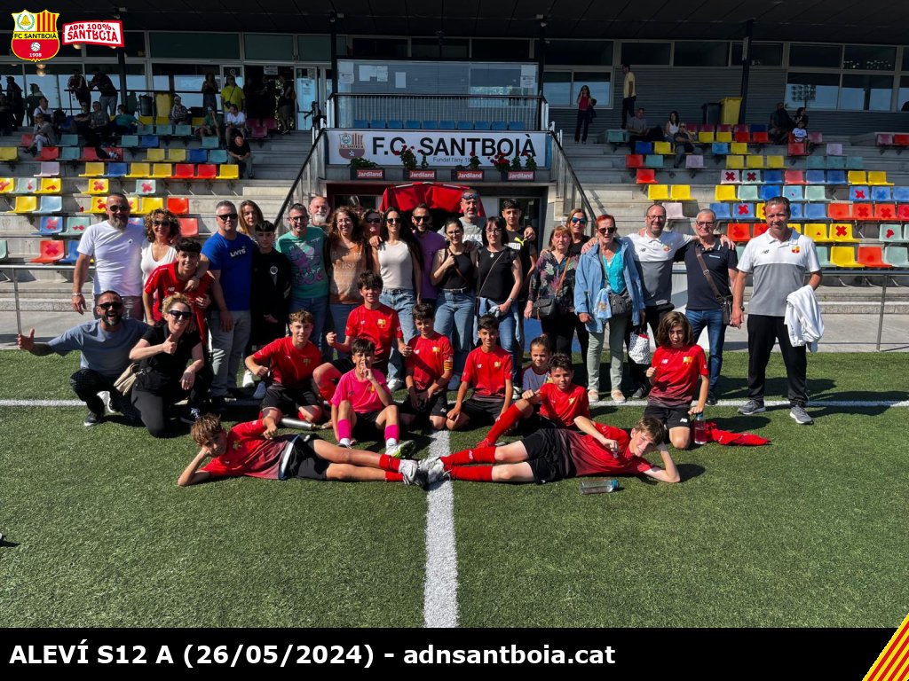 ⚽ 𝐀𝐋𝐄𝐕Í 𝐒𝟏𝟐 𝐀 📅 26-05-24
👁️ Mira els 𝟐𝟗 𝐩𝐚𝐫𝐭𝐢𝐭𝐬 de la temporada: adnsantboia.cat/rt/?i=379
📷 Mira 𝟐𝟐 𝐟𝐨𝐭𝐨𝐬 més: adnsantboia.cat/rf/?i=379
️🧬 𝐒𝐚𝐧𝐭𝐛𝐨𝐢à ❤ #santboi @fclubsantboia #adnsantboia #futbolcat