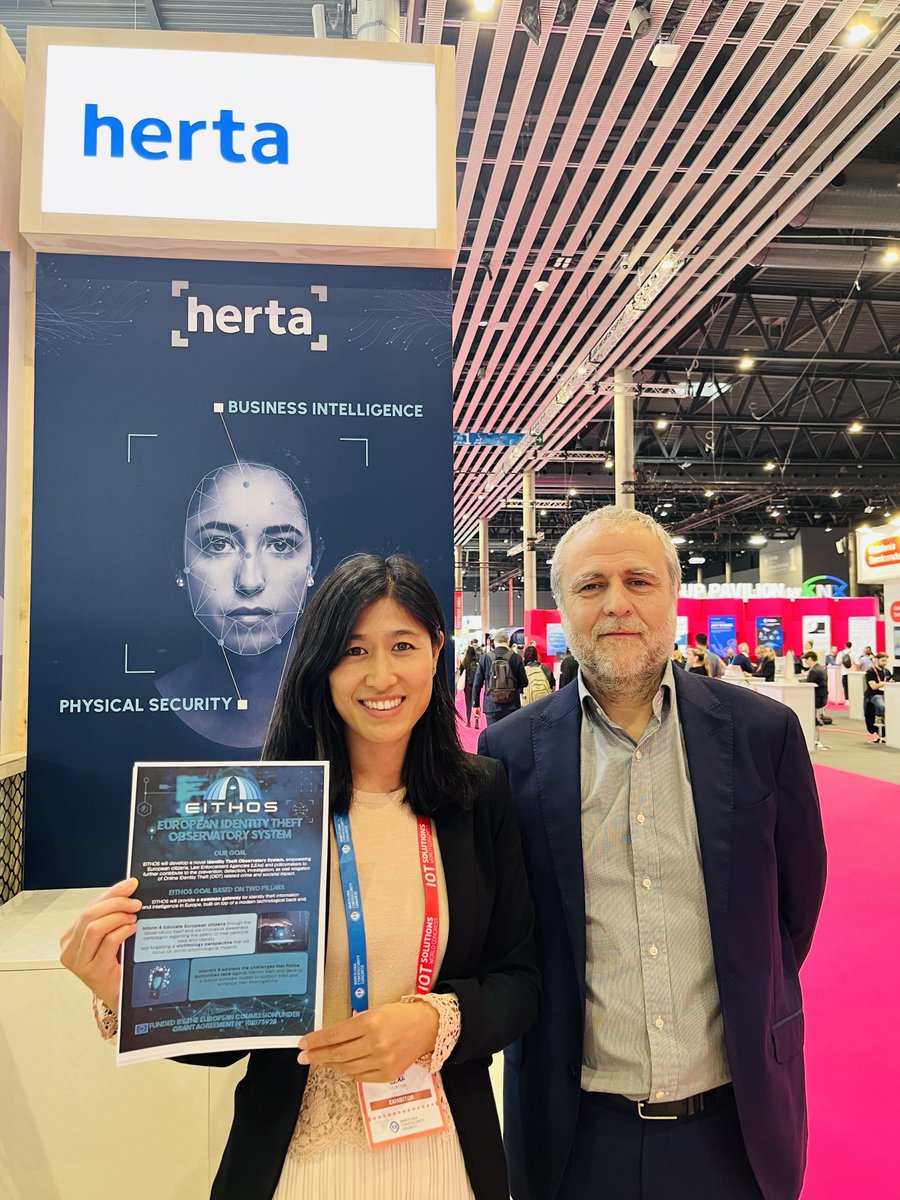 EITHOS EU Project highlighted through @hertasecurity, @IOTSWC premier event for digital @hertasecurity broad experience in the development of #hitech #facialrecognition solutions and computer vision is enhancing Eithos' project #IdentityTheft #cybersecurity #infosec #netsafe