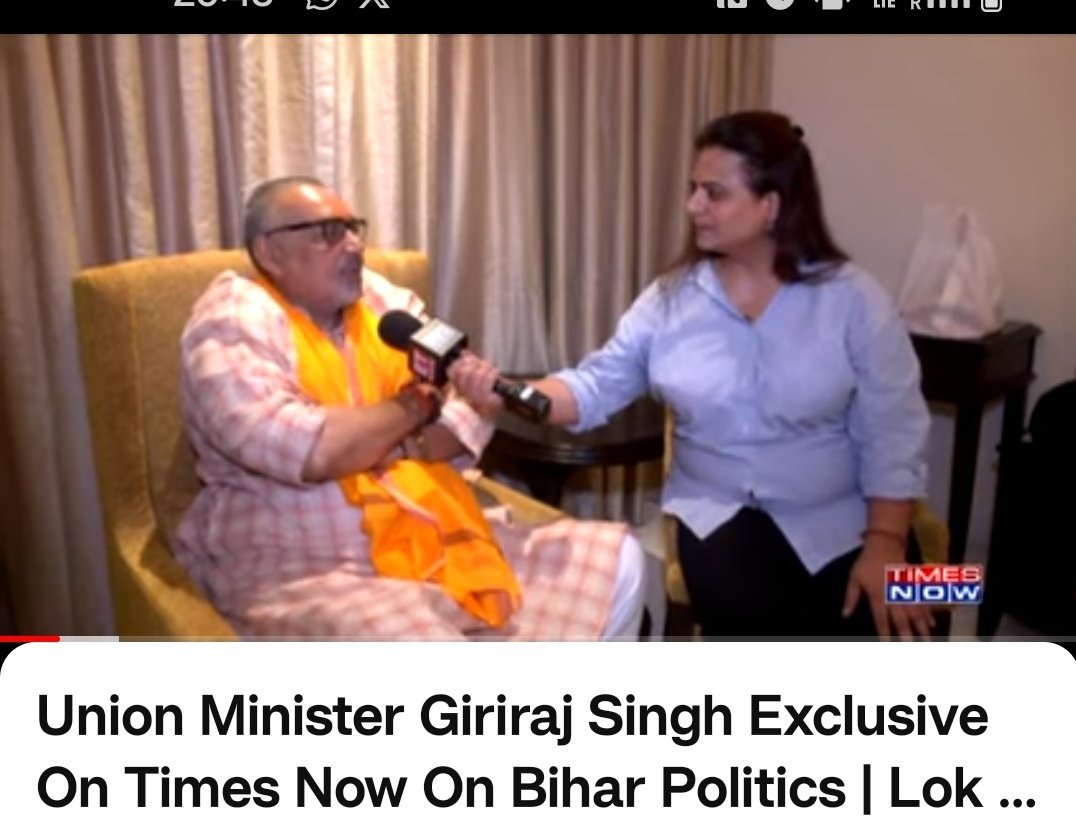 Exclusive: Union minister @girirajsinghbjp says ancestors made mistake by not transferring muslims to Pakistan. If it is in my control I would donate waqf board land to poor while speaking on appeasement row and vote bank politics and much more. Link : youtu.be/4Ud558AHkGQ?si…