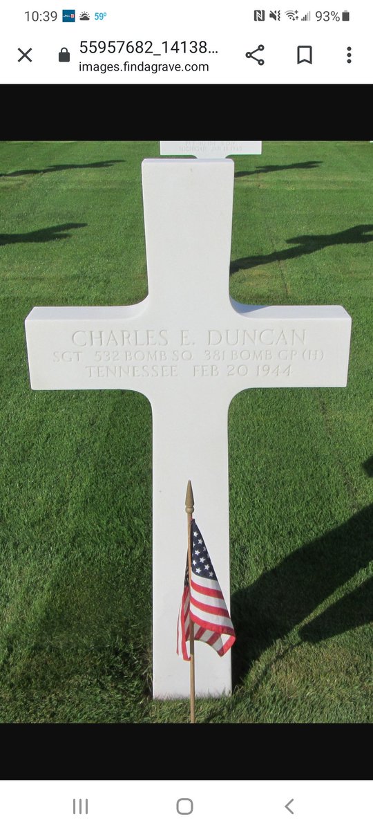 In memoriam of my uncle.  He was a waste gunner on a B-17.  KIA over Germany &amp; buried in Luxembourg.  I never knew him.  My grandfather spoke of him often.