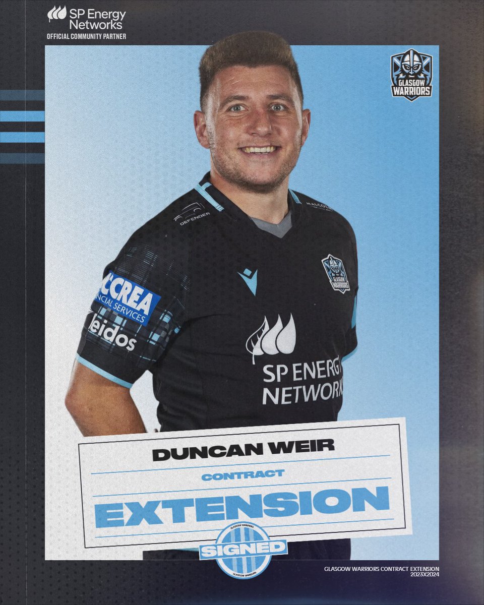 ✍️ One of our own @duncan_weir will be staying at Scotstoun, after putting pen to paper on a new deal with your Glasgow Warriors 😃 More: tinyurl.com/yvds5xuc #WhateverItTakes ⚔️🛡️