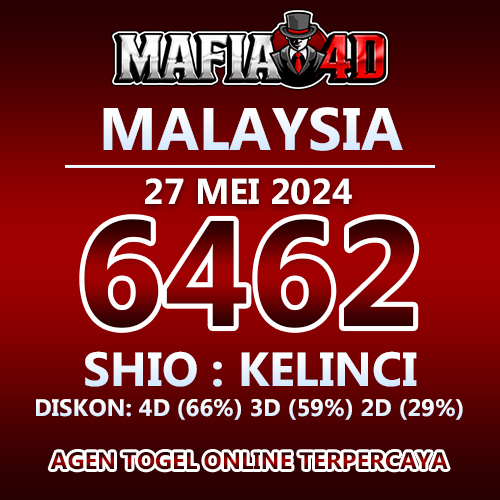 mafia4d's tweet photo. Keluaran Angka Malaysia, 27 Mei 2024
Result : 6462
Shio : Kelinci

#mafia4d #bandartogel #bandartogelonline #bandartogelterpercaya #agentogel #togelsydney #togelsingapore #togelsgp #togelsg #keluaran #slotgacor #togelhongkong #togelhk https://t.co/N1p9HnvCiz
