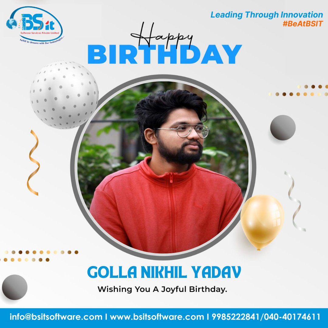 Another year older, wiser, and more fabulous than ever. Cheers to a year filled with love, laughter, and endless adventures. Happy Birthday to Nikhil !🎊

#HappyBirthday #BirthdayCelebration #BirthdayVibes #AnotherYearOlder #BirthdayFun #CelebrateLife #BirthdayLove #BirthdayBliss