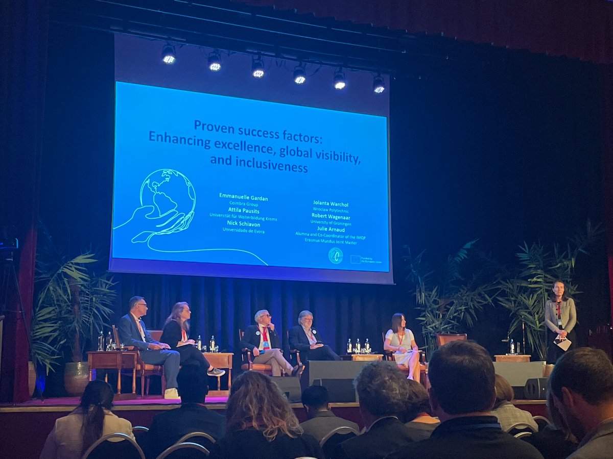 ➡️Exploring proven success factors of #ErasmusMundus in excellence, global visibility & inclusiveness : 🎯 Excellence not a mean in itself, but a springboard to event better quality across all HEIs missions 🎯Yes, achievements in these areas are sustainable #20YearsofExcellence