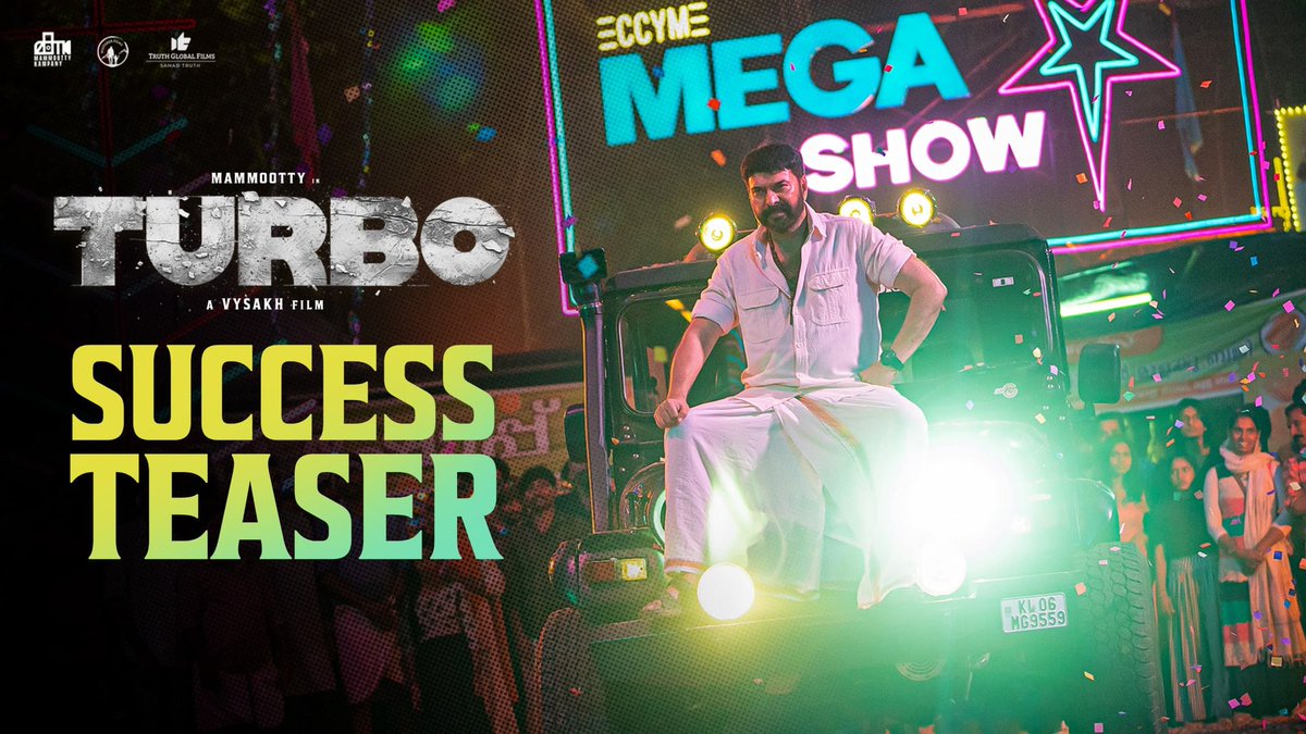 CinemaStar_'s tweet photo. #TURBO👊🏻 Success Teaser out now 💥
Rampage At Box Office..🔥
#BlockbusterTurbo #Mammootty https://t.co/59sp7e1sHi