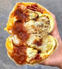 Breakfast Burritos from Lucky Boy in Pasadena!