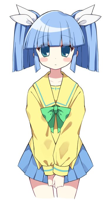 「blue skirt twintails」 illustration images(Latest)