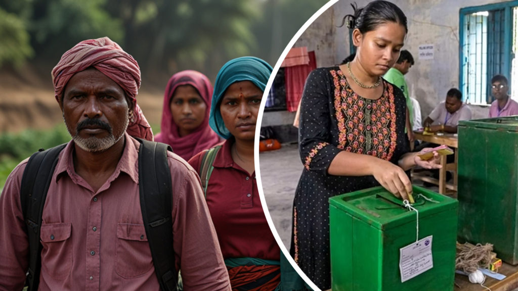 পরিযায়ী শ্রমিকদের গরহাজিরা কমালো বাংলায় ভোটের হার বিস্তারিত > tinyurl.com/mrx5ydpa #MigrantWorkers #Bengal #Vote #Election #LoksabhaElection2024 #NewszNow