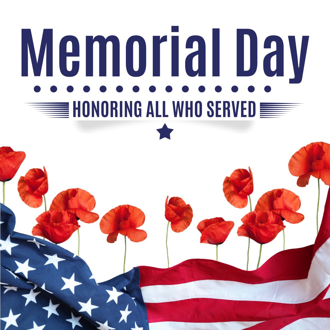 Today, on Memorial Day, we honor all of the men and women that made the ultimate sacrifice in order to protect our freedoms.

#MemorialDay #honorandremember #dayofrememberance