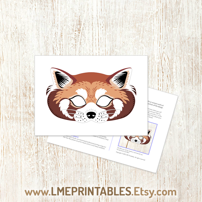 lmeprintables's tweet photo. Red Panda Mask Printable Halloween Costume Asian Animals Paper Mask Party Game Photo Booth Shifu Birthday Mardi Gras Kids Adult Bear Fox DIY https://t.co/AuBpi35Pzg via @Etsy #redpandamask #redpandacostume #redpandalovers #printablemasks #partygames #partyfavor #photoboothideas https://t.co/UvsIiBRNdK