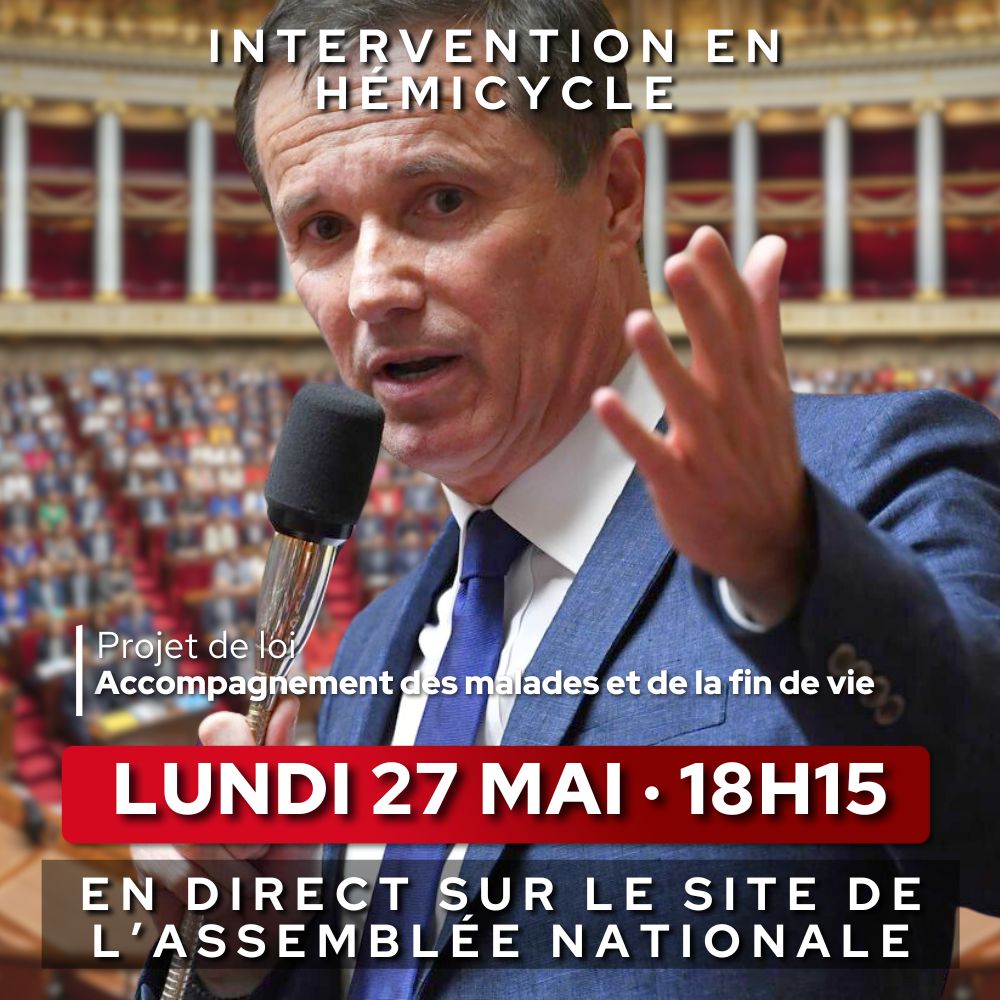 Retrouvez mon intervention en direct de l'Assemblée Nationale à 18h15 ce jour : #DirectAN