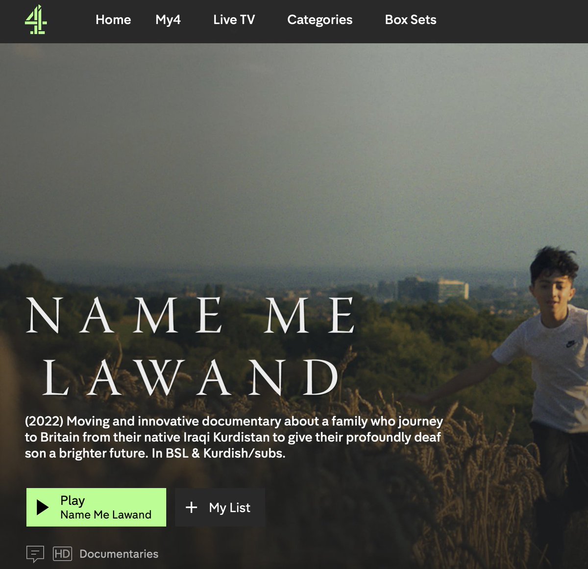A reminder to all that #NameMeLawand is now available to stream over on <a href="/Channel4/">Channel 4</a> 👀 The <a href="/guardian/">The Guardian</a> called it "a remarkable achievement, a film [of] poetic sensitivity and creativity," so you'd better catch it while you can!  

channel4.com/programmes/nam…