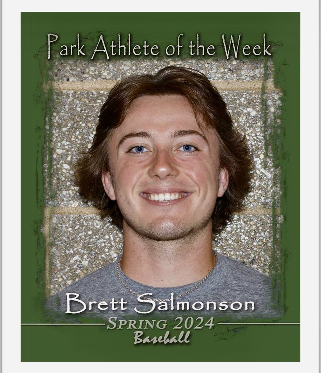 Wolfpack Activities (@parkwolfpack) on Twitter photo Let’s start this Memorial Day Monday with 2 more Park Athletes of the Week - both from <a href="/Parkbaseball/">Park Baseball</a> ⚾️. Congrats Anson and Brett! #PAW🐾 Let’s start this Memorial Day Monday with 2 more Park Athletes of the Week - both from <a href="/Parkbaseball/">Park Baseball</a> ⚾️. Congrats Anson and Brett! #PAW🐾