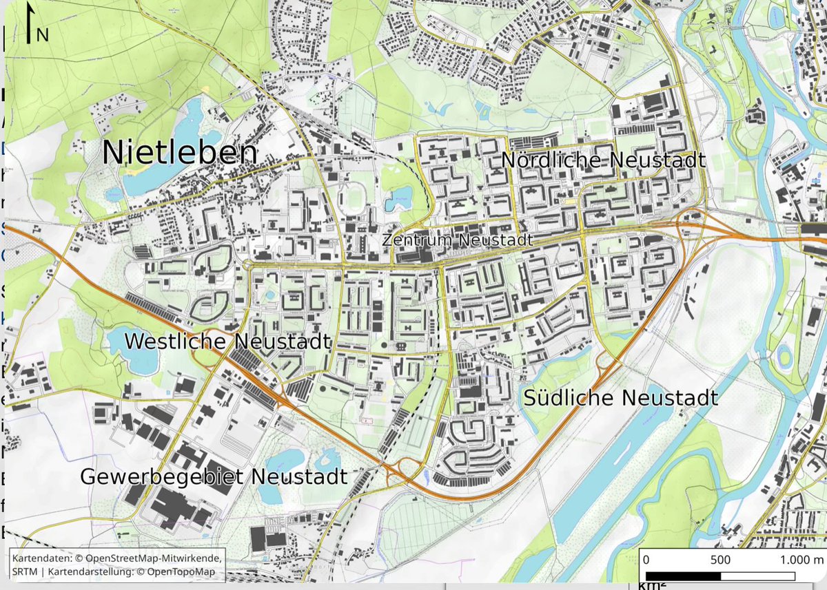 „HA-NEU“, die Stadt der „LEUNA/BUNA-BELZER“ wurde buchstäblich auf dem Reisbrett entworfen und auf dem Gelände der Passendorfer Wiesen und des ehemaligen Flugplatzes zwischen Gimritzer Damm, Nietleben, Heidekaserne und Saaleaue mit neuer S-Bahn & Straßenbahnanbindung erbaut.