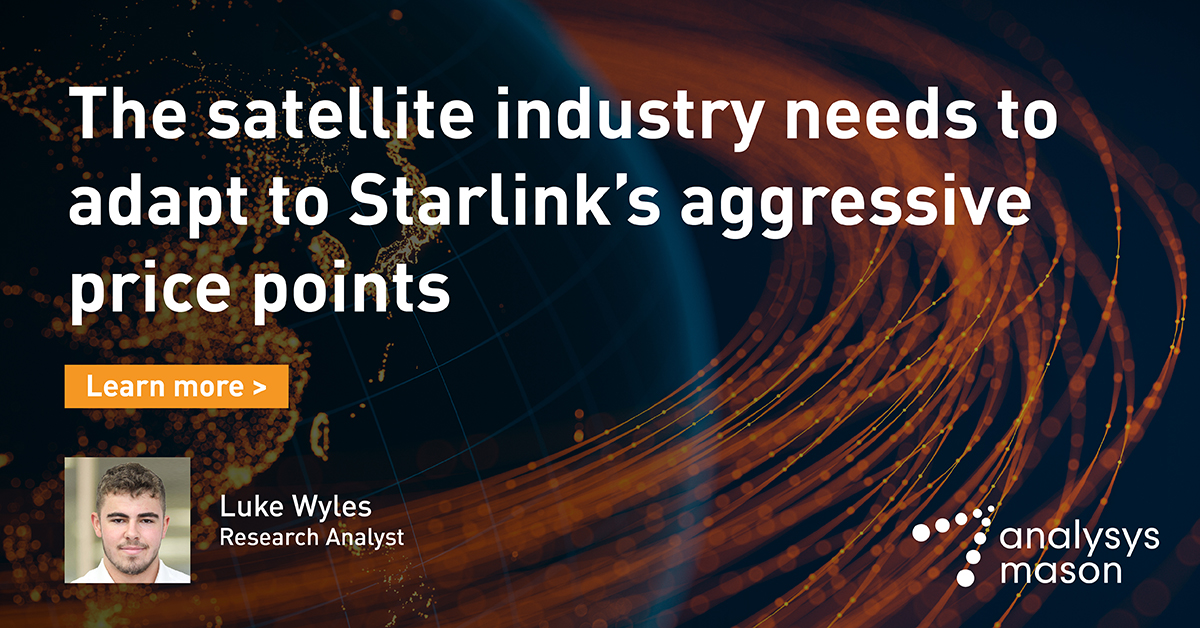 Wholesale satellite capacity from Starlink is as much as seven times cheaper than competing geostationary capacity, in verticals such as enterprise, backhaul and maritime mobility. 

What does this mean for the satellite industry and how must they adapt? bit.ly/4dP83tJ