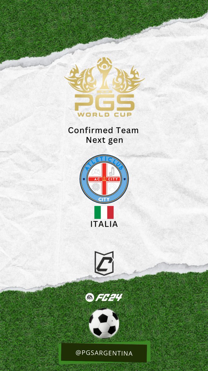 AtleticClubCity's tweet photo. ✅️Athletic Club City
Confirmado el Club para el primer Mundial de Clubes de PGS
#clubespro #mundialvirtual #ACCity https://t.co/hadUFIcjow