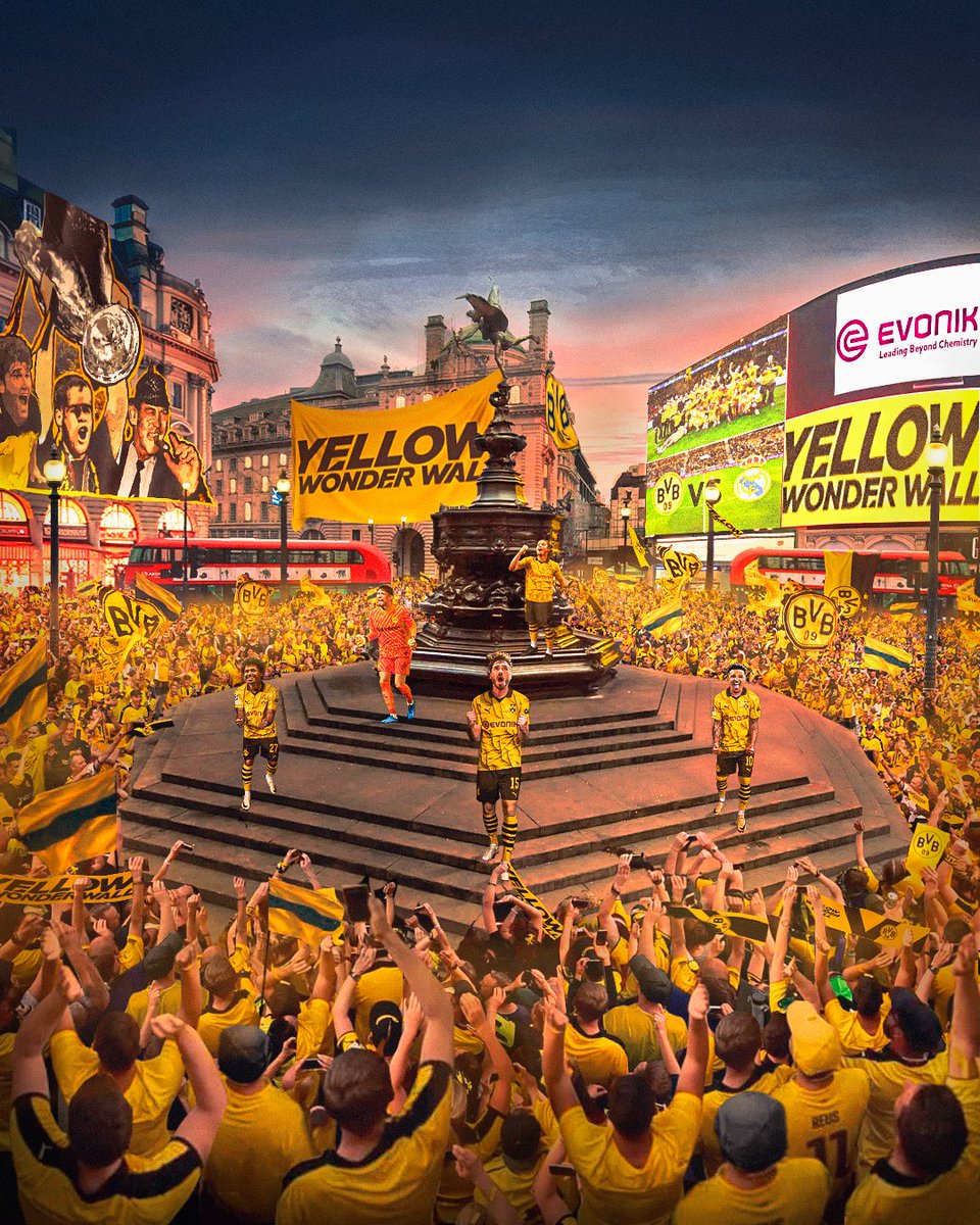 🟨 Let's colour London yellow! 🟨

#UCL #UCLFinal