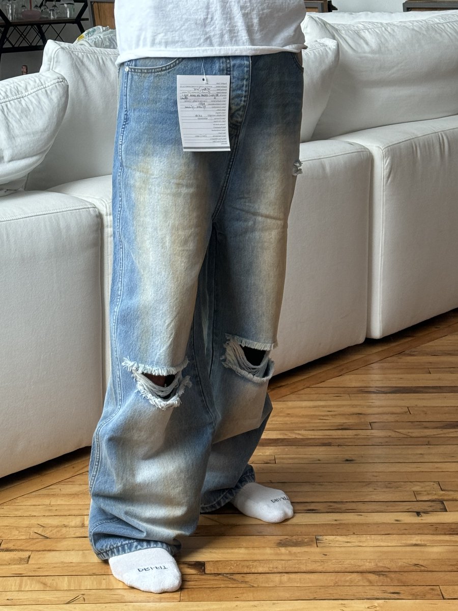 LXRD_JAY's tweet photo. Creating Denim has been the most challenging shit I’ve ever done I promise making good jeans isn’t easy. https://t.co/OfpBfrCHMM