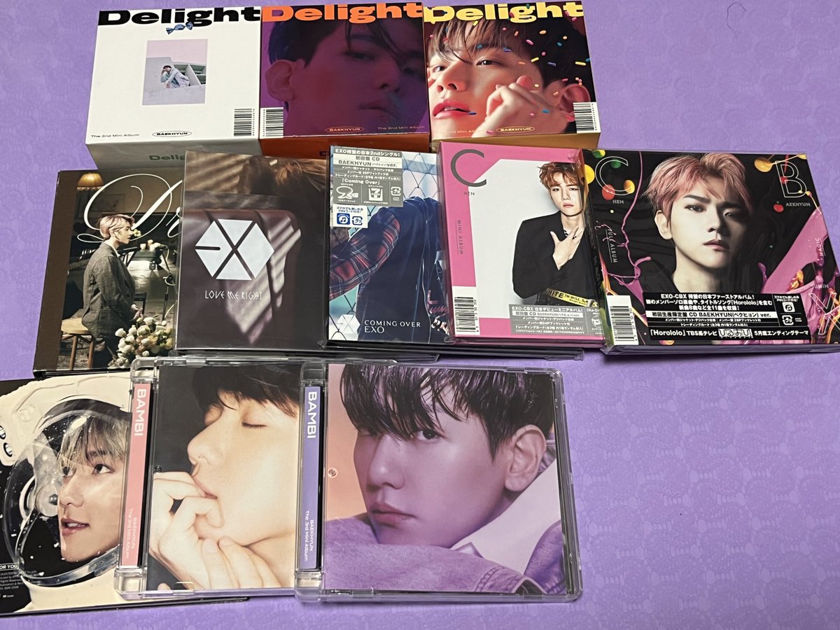 yangdo465463541's tweet photo. 엑소 백현 앨범 양도합니다.
#baekhyun #photocard #exo #album 

❤️= sold out

exo 앨범 개인커버 럽미라잇 커밍오버 드림 첸백시 앨범 딜라이트 씨티라잇 밤비 일본앨범 sell 터래기 몽룡 https://t.co/oLY8dfTDCZ