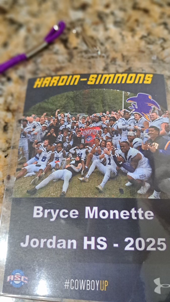 bryce_monette's tweet photo. Had an opportunity to attend Hardin-Simmons Corral Camp this past Friday. Great work, great experience &amp; great visit. #HOOYAH!
@HSUCowboys @bbakerwatson @JHSWarriors_FB @leemattingly1 https://t.co/NaVvVlYAvj