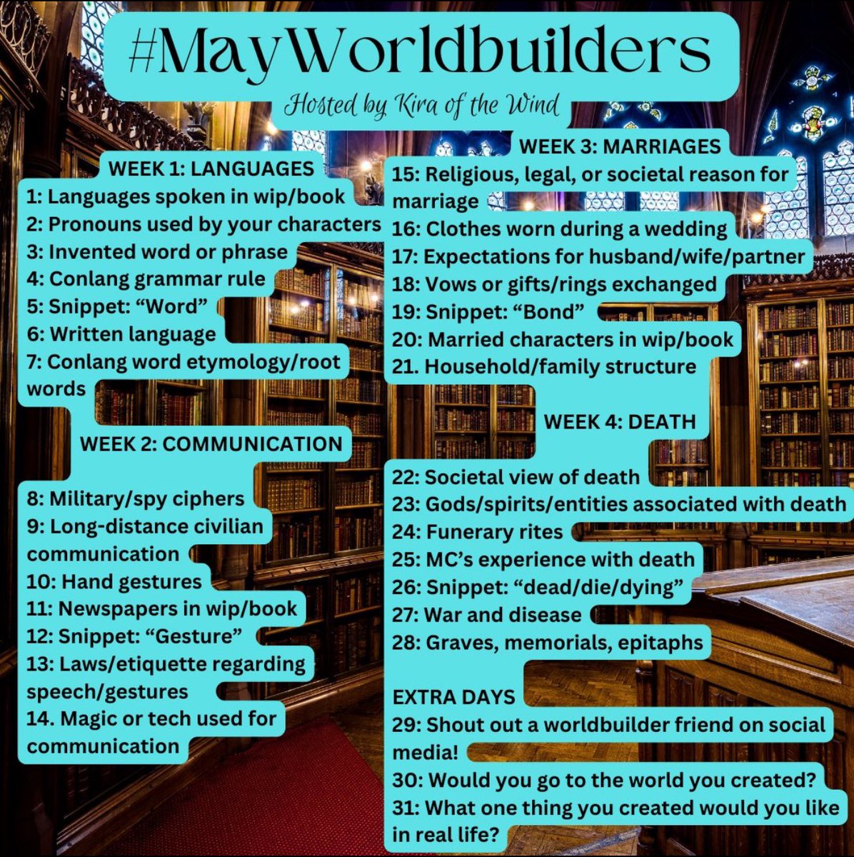 #MayWorldbuilders Day 27:

There is an ongoing conceit in Elysia Dayne’s world and it is that the kingdoms have been enjoying a century of peace, whilst neglecting the fact that there is a perpetual border “skirmish” along the north. It’s a war in everything but name.