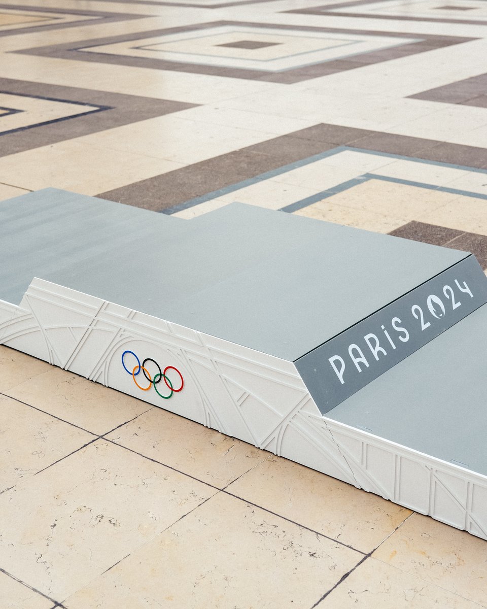 ICYMI 👀 @Paris2024 revealed their podiums! This is where #TeamCanada athletes will be aiming to stand this summer! 🇨🇦🥇