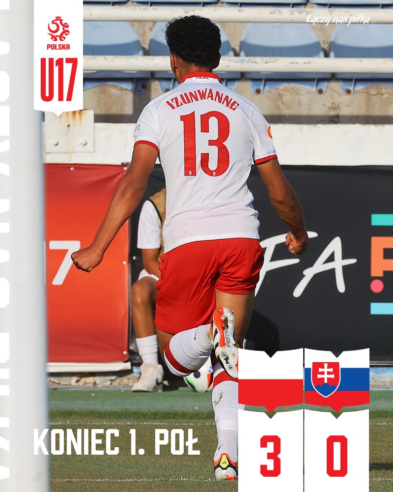 KONIEC PIERWSZEJ POŁOWY! Prowadzimy ze Słowacją 3:0! _ HT #POLSVK 3:0🇵🇱🇸🇰 U17 #u17euro