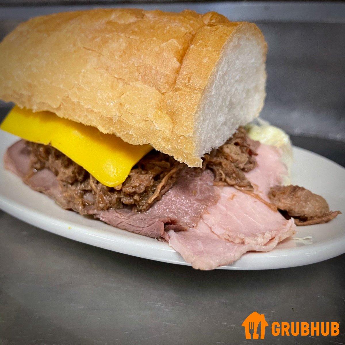 Ralph, a Ferdi with cheese. Half-size pictured with American cheese (or choose Swiss). 🍽️ Dine-in 📲 Online ordering: Grubhub 📦 Nationwide shipping @goldbelly bit.ly/mthrgbly ☀️Open 7am-10pm 🚙 Parking 🎁Gifts INFO linktr.ee/mothersrestaur… #mothersrestaurant