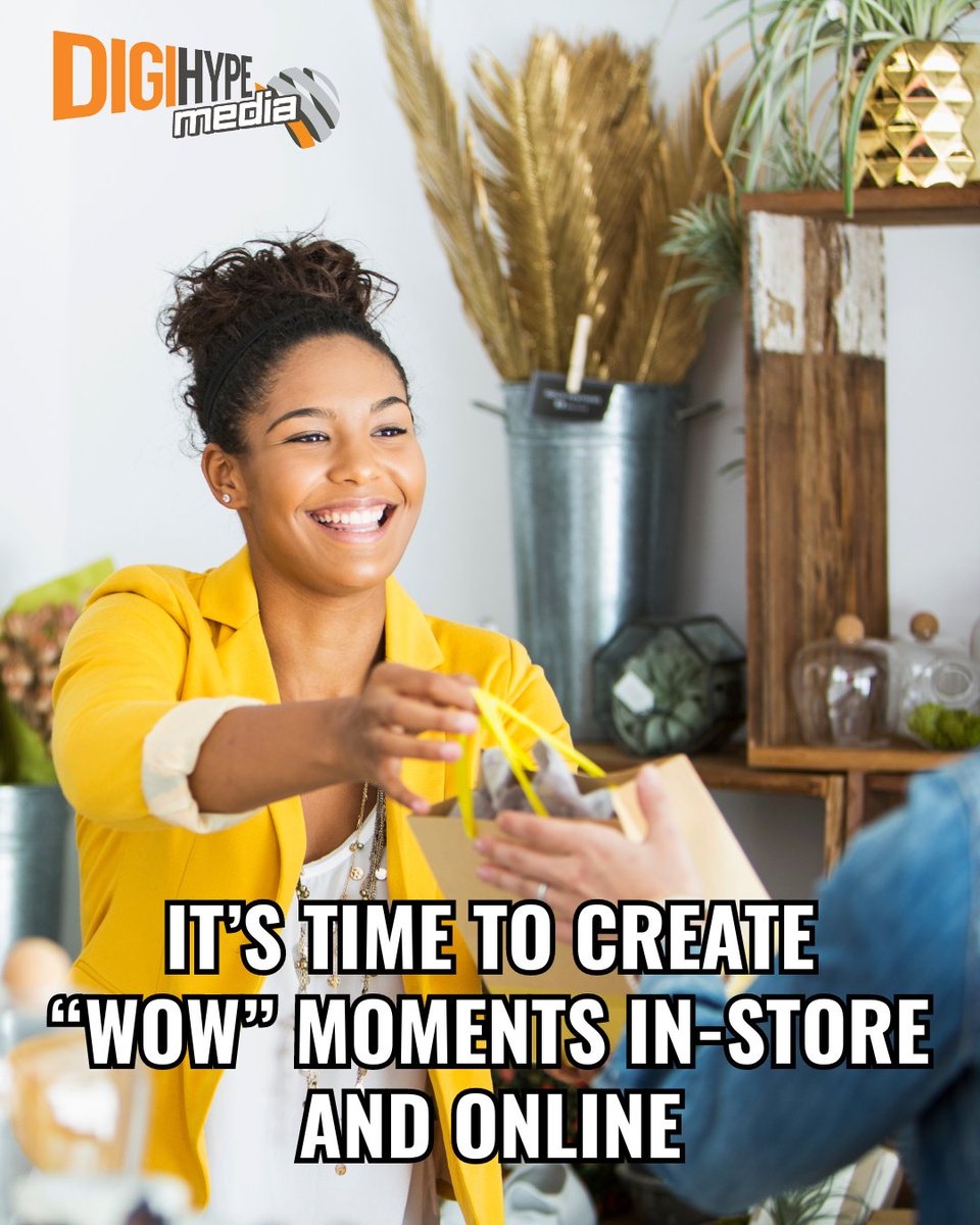 It's time to start creating 'WOW' moments in-store and online! #marketing #Smallbusiness #Businessgoals #Wowmoments