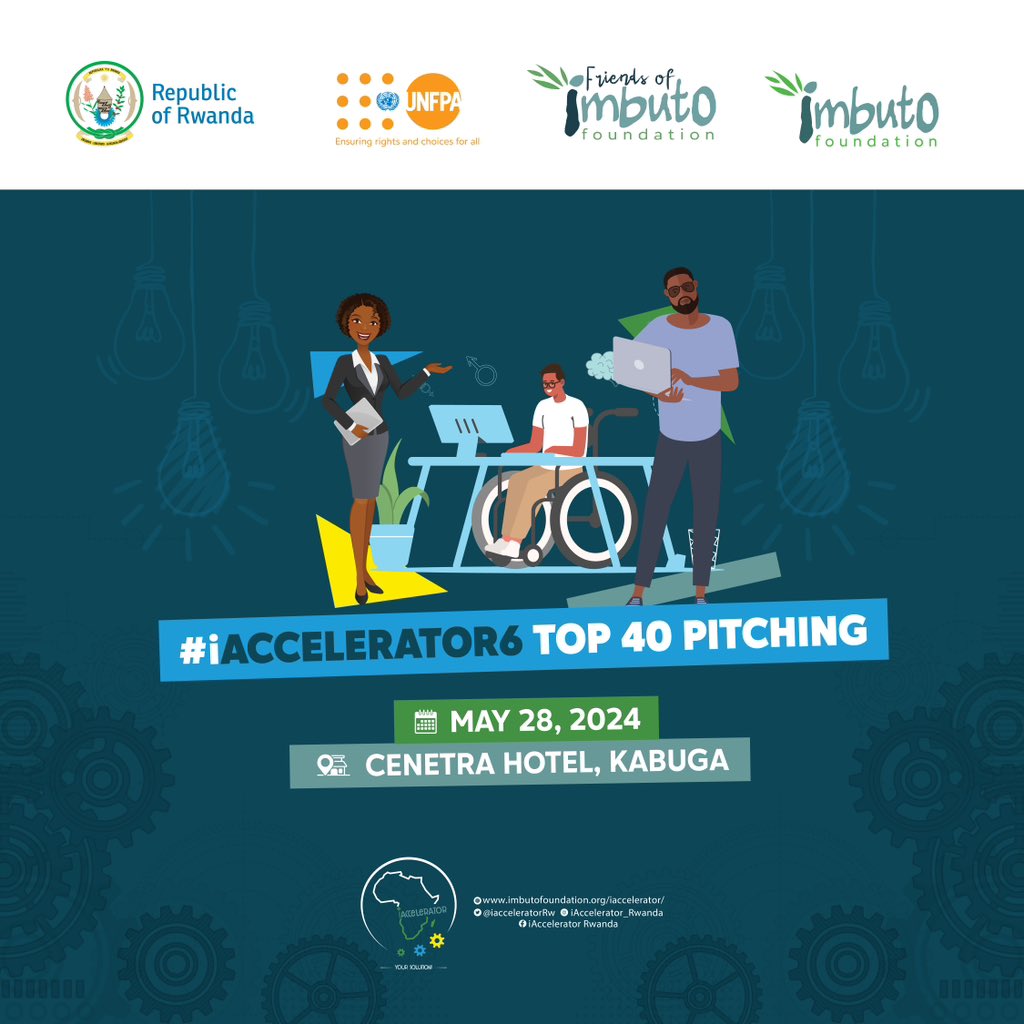 It's happening tomorrow! The top 40 projects for #iAccelerator6 are set to pitch their ideas before a panel of judges. Follow our social media channels to discover more about these amazing young innovators and their projects. Don't miss out! #ImbutoEmpowers