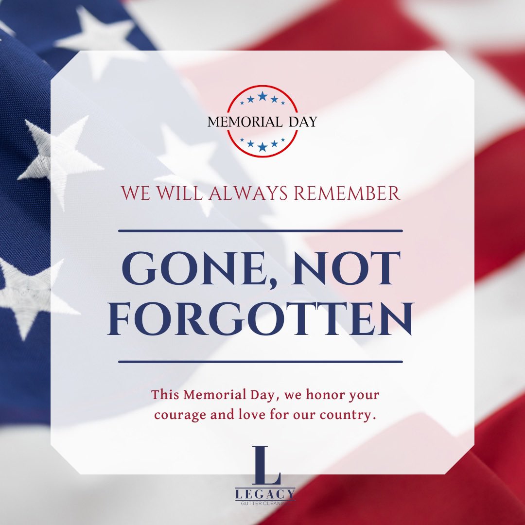 LegacyGutter's tweet image. 🇺🇸 Honoring &amp;amp; Remembering 

We pay tribute to the brave men &amp;amp; women who made the ultimate sacrifice for our freedom. Their courage &amp;amp; selflessness will never be forgotten. Let&apos;s reflect on the true meaning of this day &amp;amp; express our gratitude to those who serve &amp;amp; protect our nation