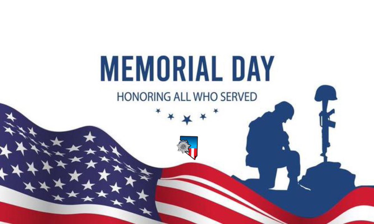 Today we honor and thank those who served our country and paid the ultimate sacrifice. Always remember the lost. 
#memorialday #backtheblue #nevadapoliceunion