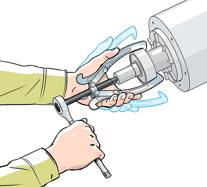 Some somewhat technical illustration for @cottagelife magazine. How to use a gear puller.