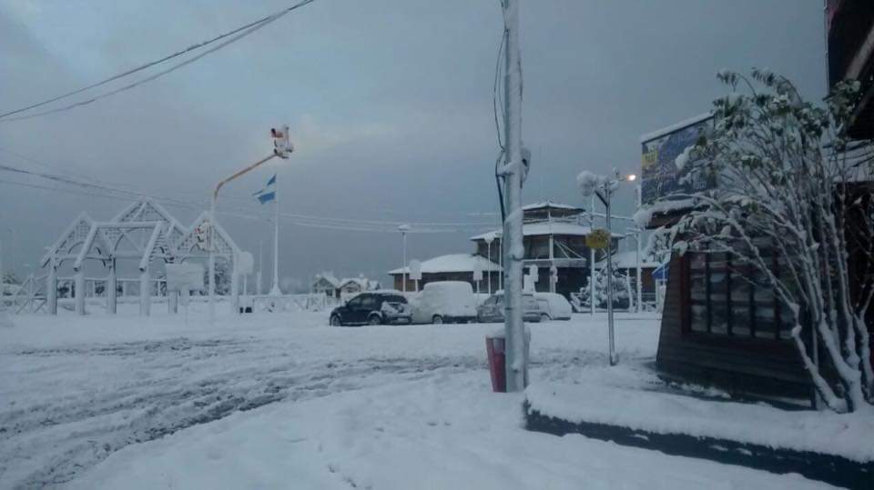 El sur Argentino que manera de nevar!!!!!