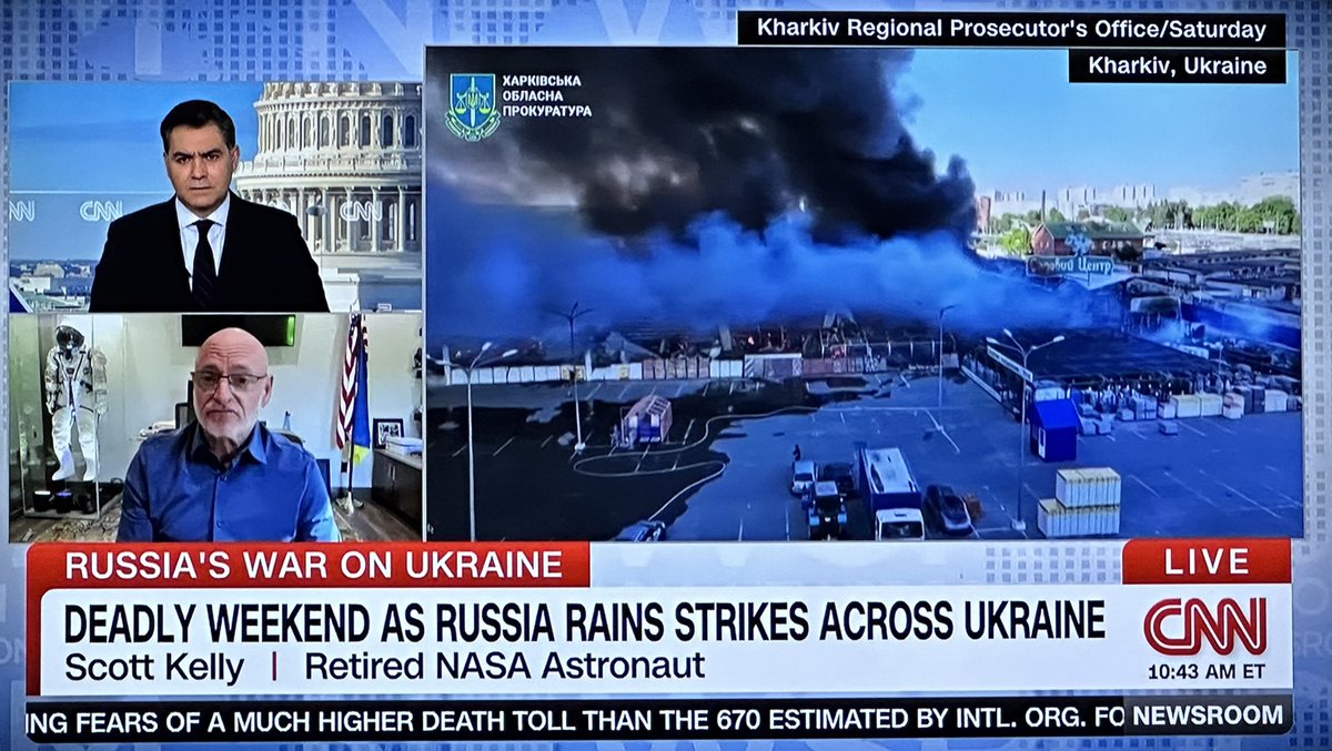 👨‍🚀Scott Kelly to @Acosta: $55B of $65B in #Ukraine aid is spent here—replacing expiring weapons. Ukrainians need them, use them, we replenish ours. That money isn’t on some truck to Kyiv—as the right-wing media echo chamber portrays. It stays right here supporting US communities.