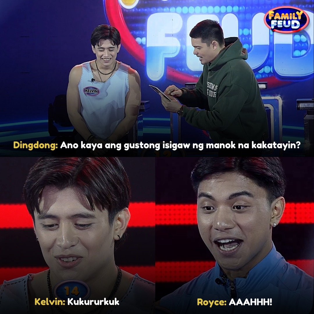 May pa-sound effects sina #KelvinMiranda at #RoyceCabrera sa Fast Money Round! 

@mirandam_kelvin
#FamilyFeudPH 
#FeudBRvsBoysOfSummer 
#BestTimeEver