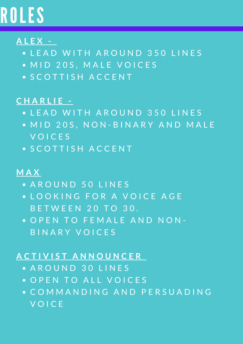 GetTaeArts's tweet photo. Deadline for applications is the 5th of June!

Email Gettaecollective@gmail.com for any questions and applications!

#castingcall #2024fringe #VAcastingcall #scottishtheatre https://t.co/RsBujp19ci
